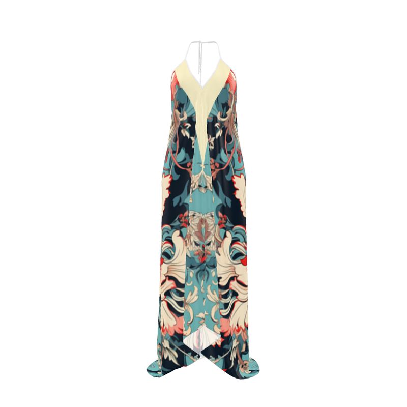 Halterneck backless dress