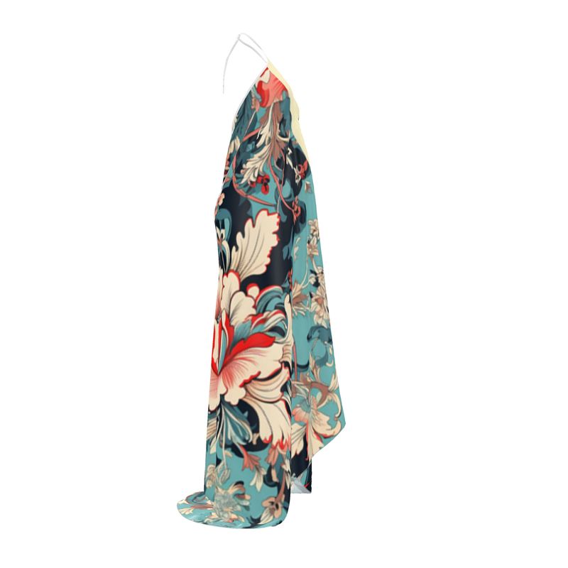 Halterneck backless dress