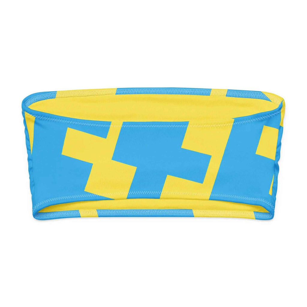 Recycled bandeau bikini top