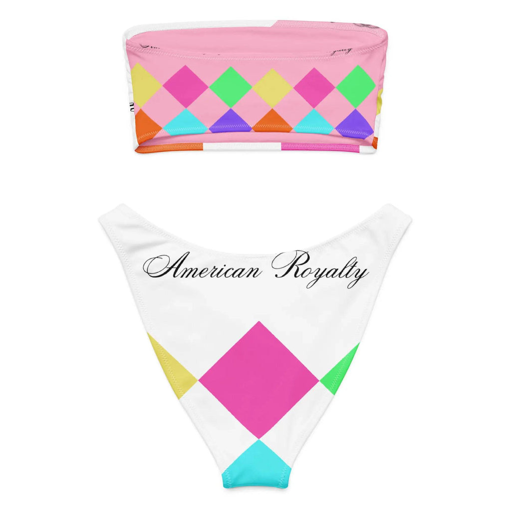 Recycled bandeau bikini - American Royalty US