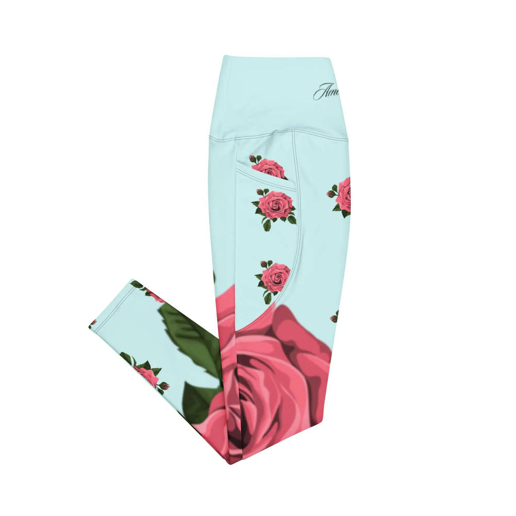 High-Waisted Pocket Leggings - American Royalty US