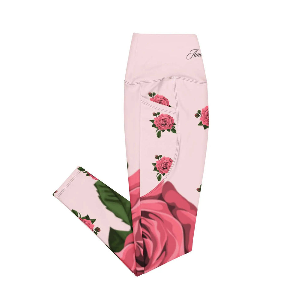 High-Waisted Pocket Leggings - American Royalty US