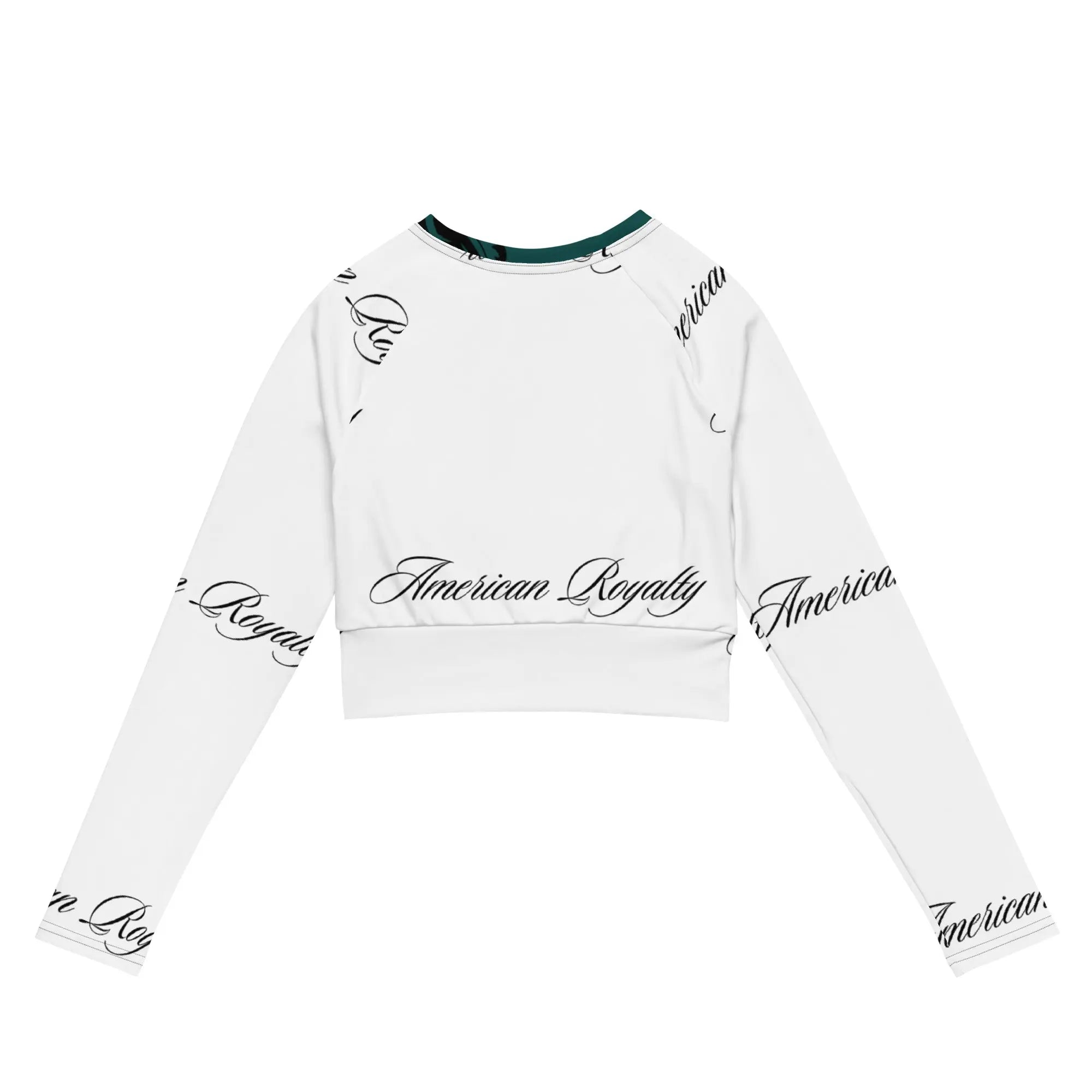 Recycled long-sleeve crop top - American Royalty US