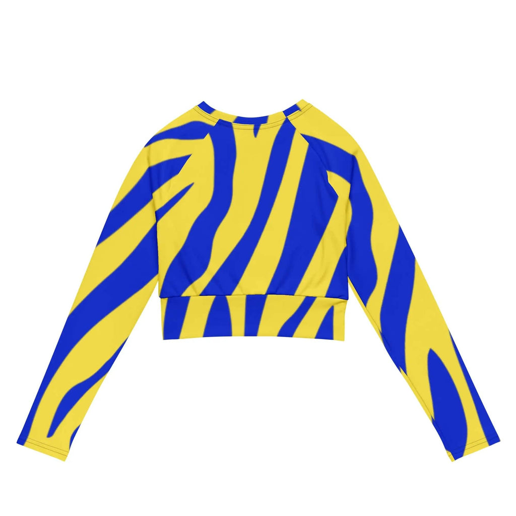 Recycled long-sleeve crop top - American Royalty US