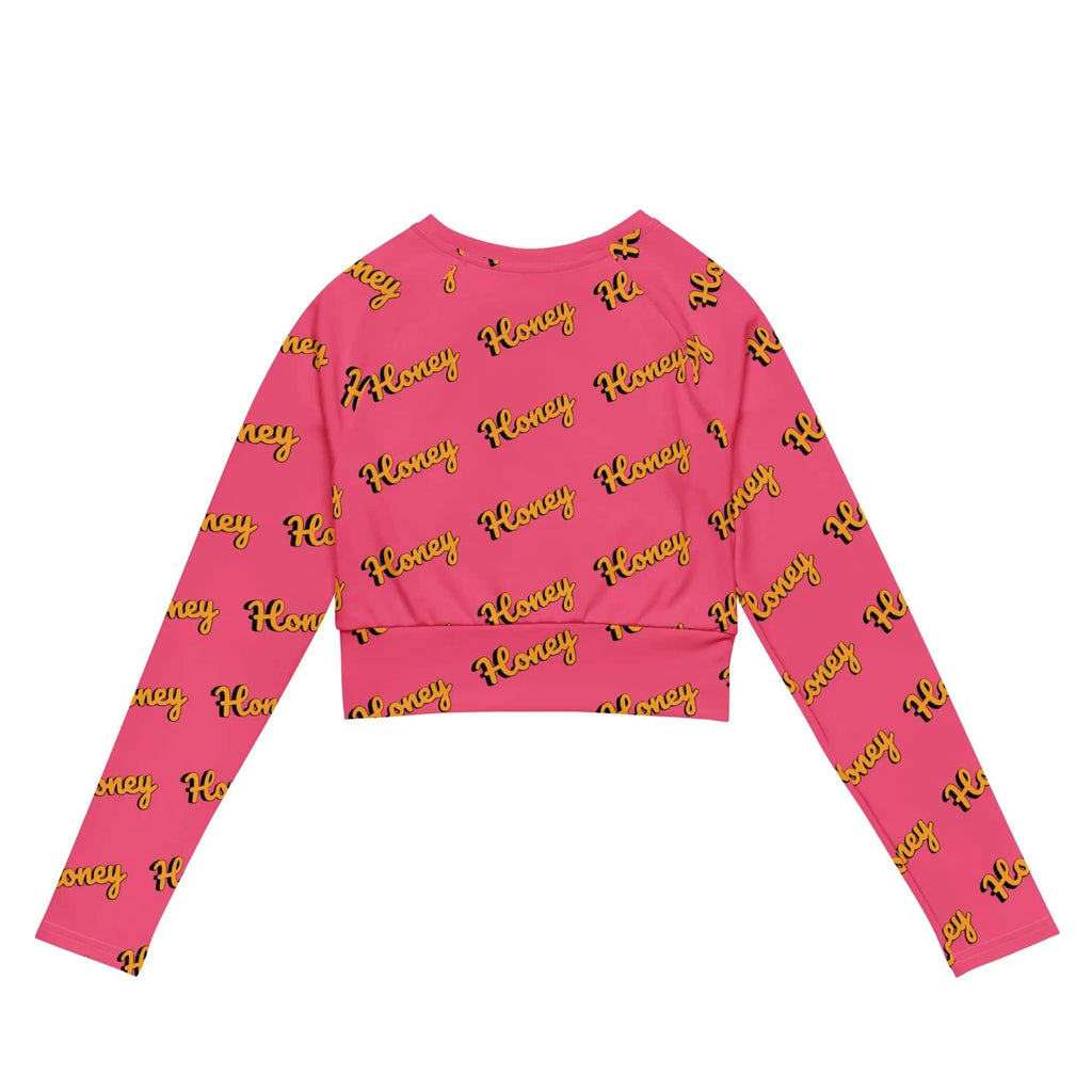 Recycled long-sleeve crop top - American Royalty US