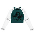 Recycled long-sleeve crop top - American Royalty US