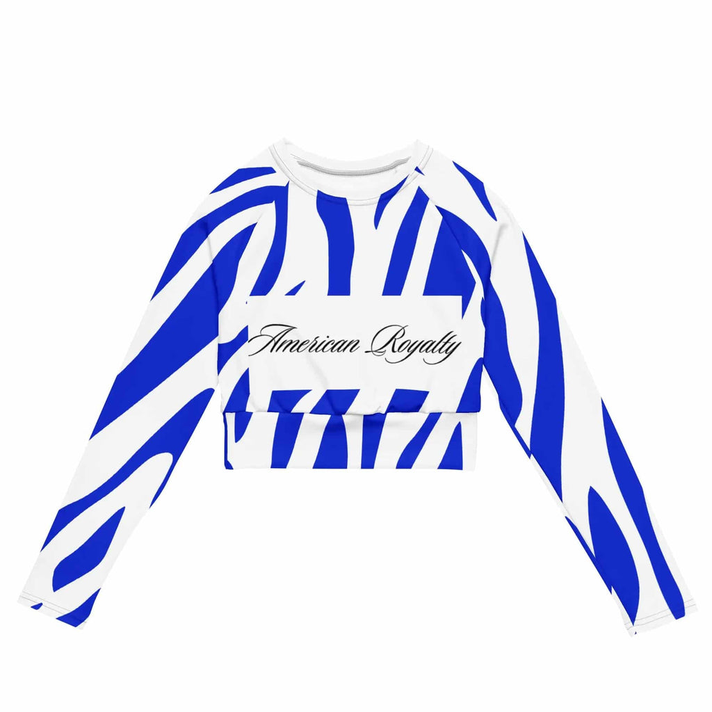 Recycled long-sleeve crop top - American Royalty US