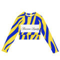 Recycled long-sleeve crop top - American Royalty US