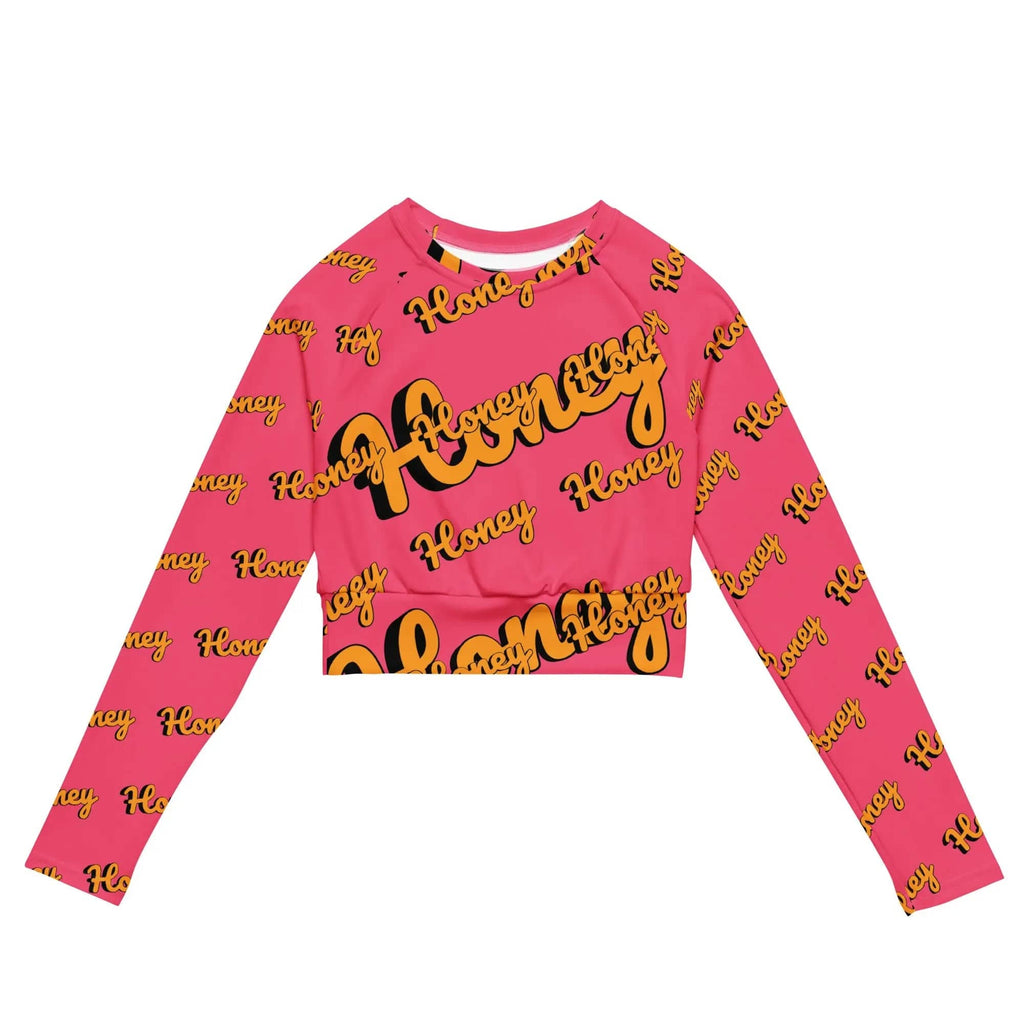 Recycled long-sleeve crop top - American Royalty US
