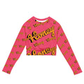 Recycled long-sleeve crop top - American Royalty US