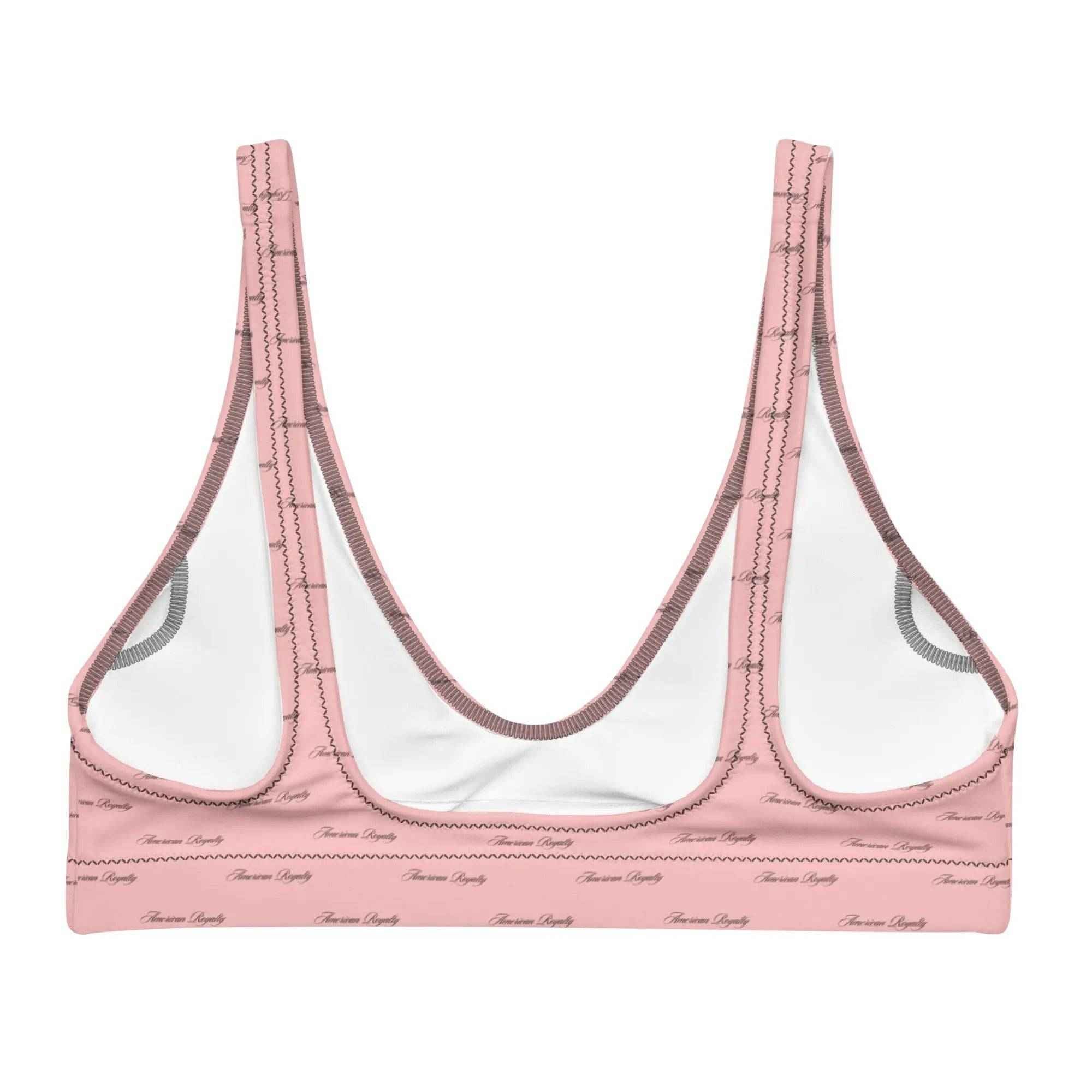 Recycled padded bikini top