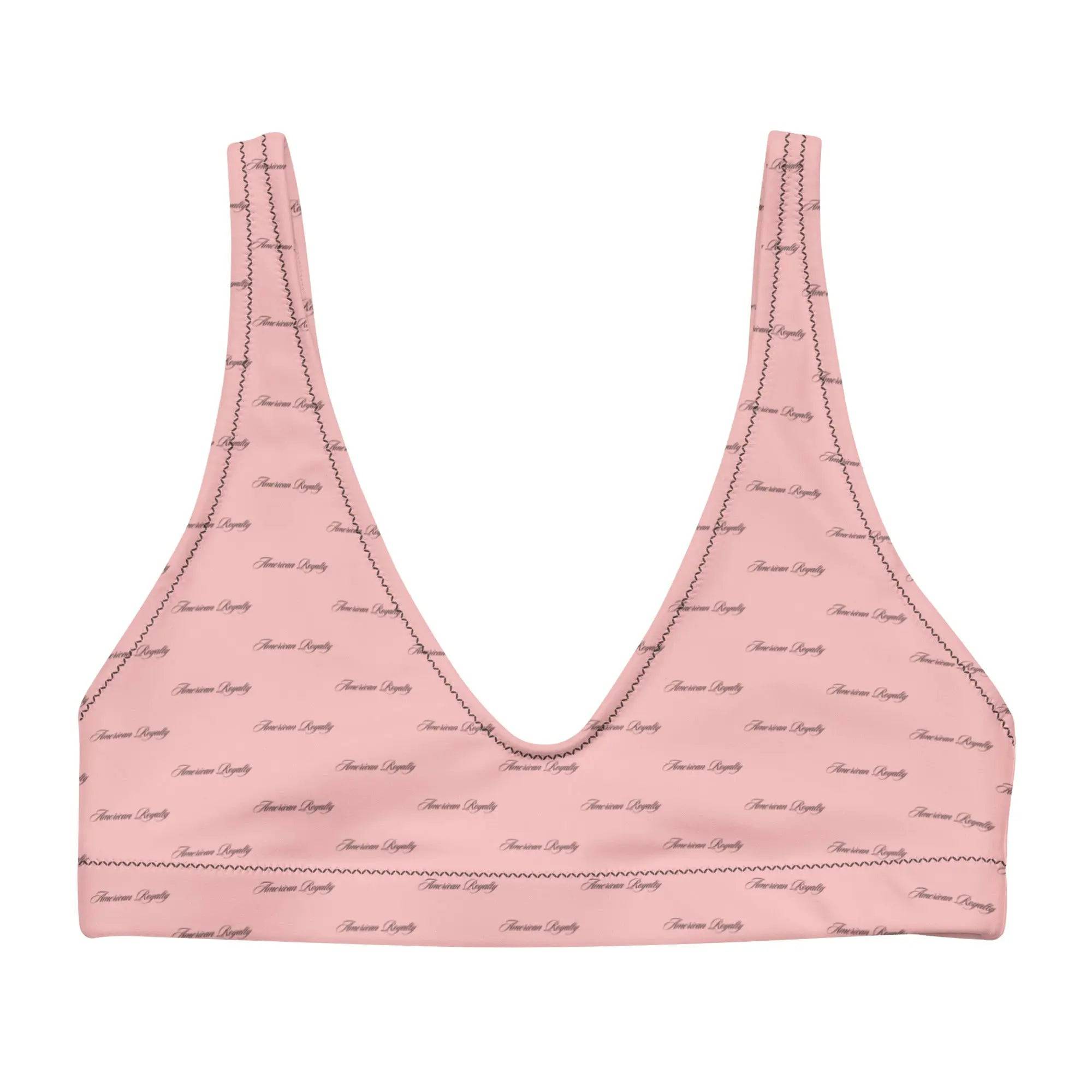 Recycled padded bikini top - American Royalty US