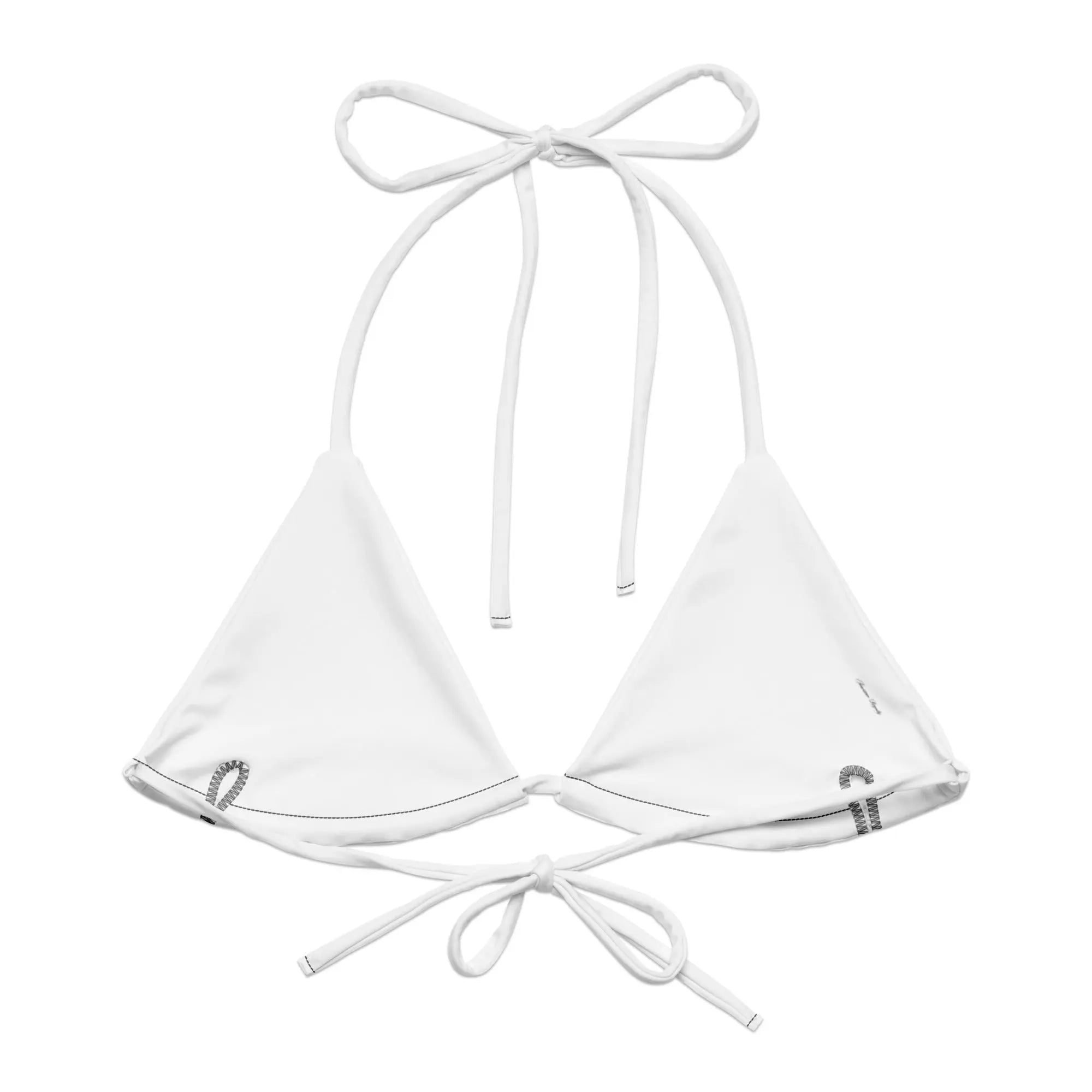 All-over print recycled string bikini top - American Royalty US