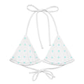 All-over print recycled string bikini top - American Royalty US