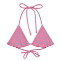 All-over print recycled string bikini top - American Royalty US