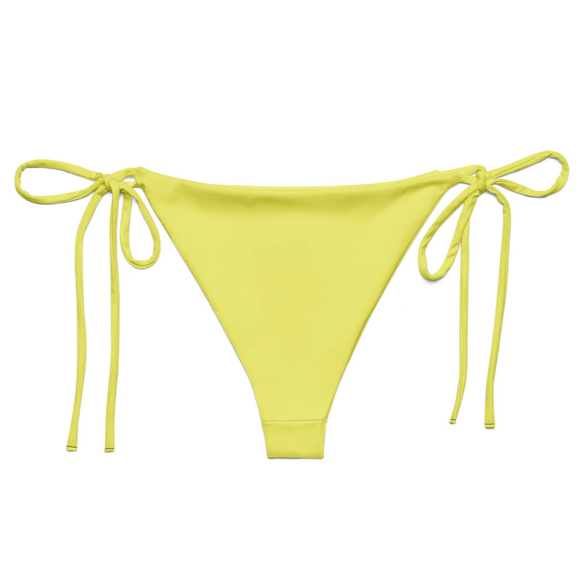All-over print recycled string bikini bottom - American Royalty US