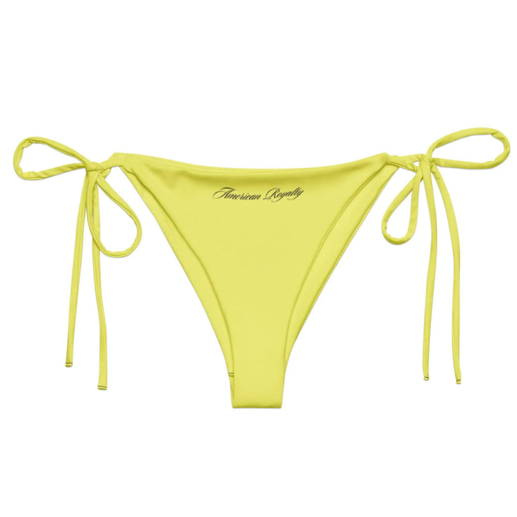 All-over print recycled string bikini bottom - American Royalty US