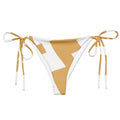 All-over print recycled string bikini bottom - American Royalty US