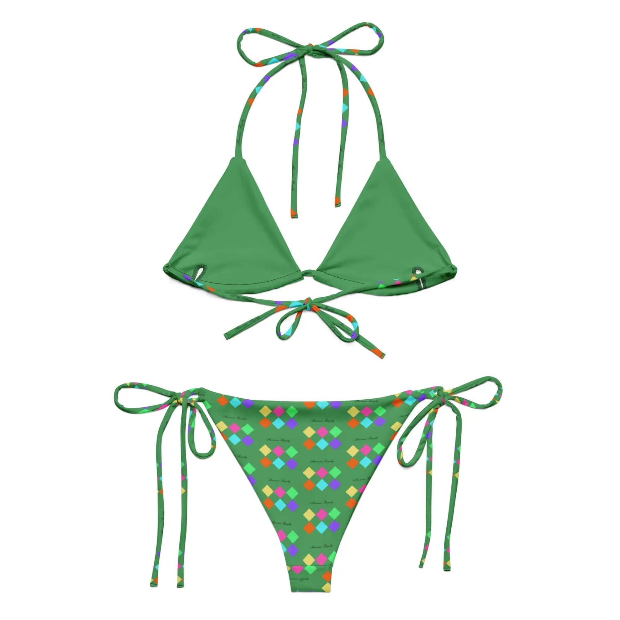 Recycled UPF 50+ String Bikini - American Royalty US
