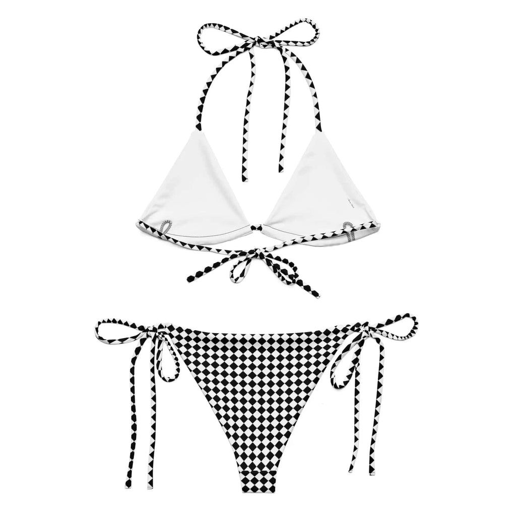 All-over print recycled string bikini - American Royalty US