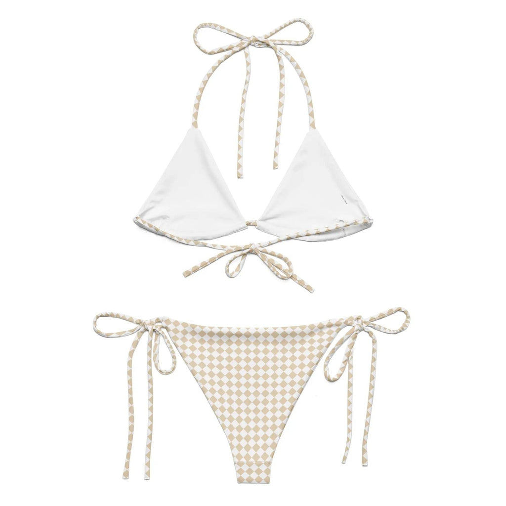 All-over print recycled string bikini - American Royalty US
