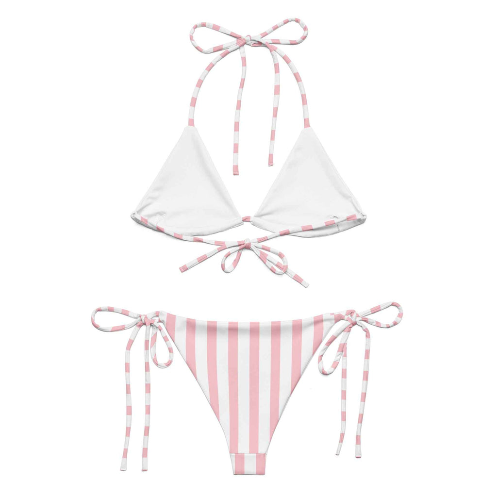 All-over print recycled string bikini