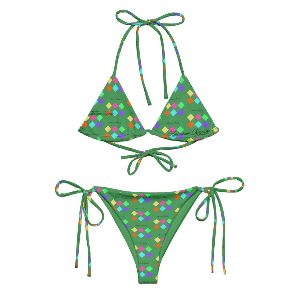 Recycled UPF 50+ String Bikini - American Royalty US