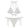 All-over print recycled string bikini