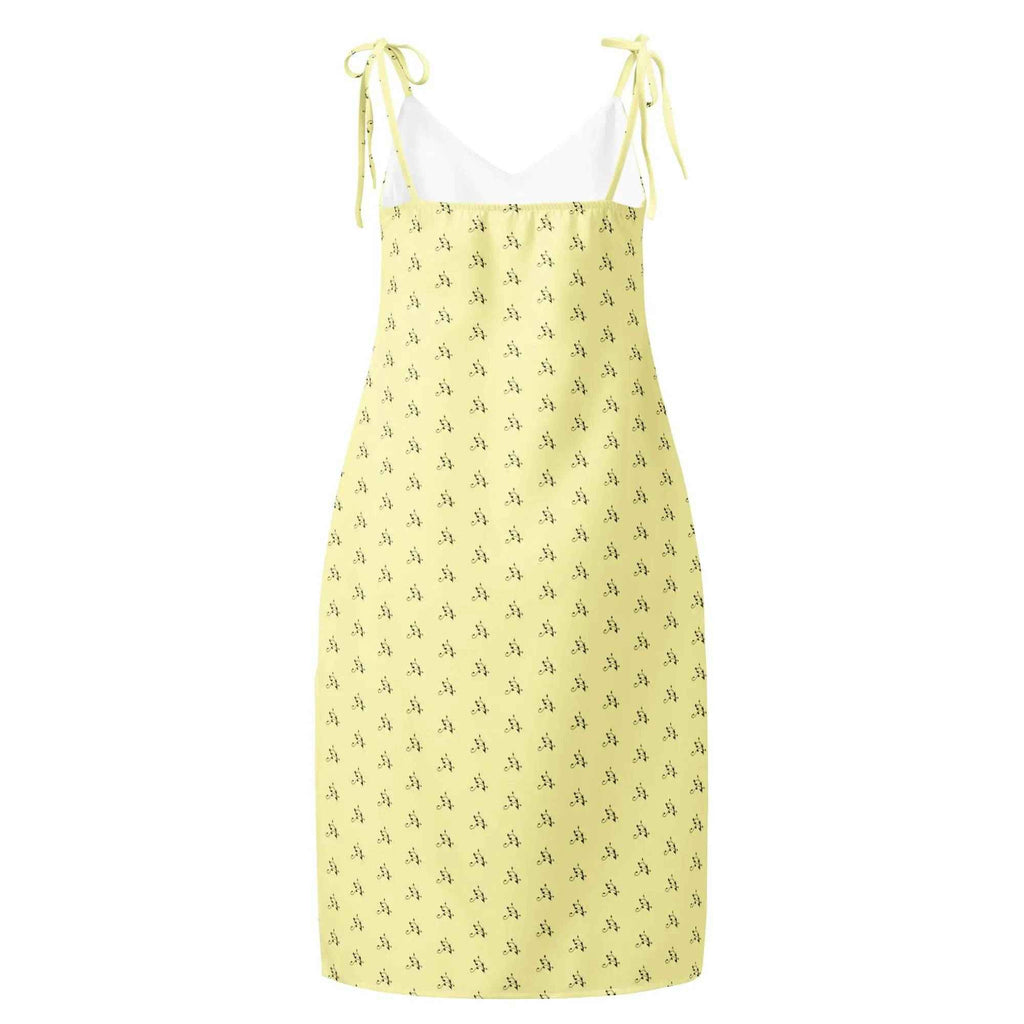 Tie-strap midi dress