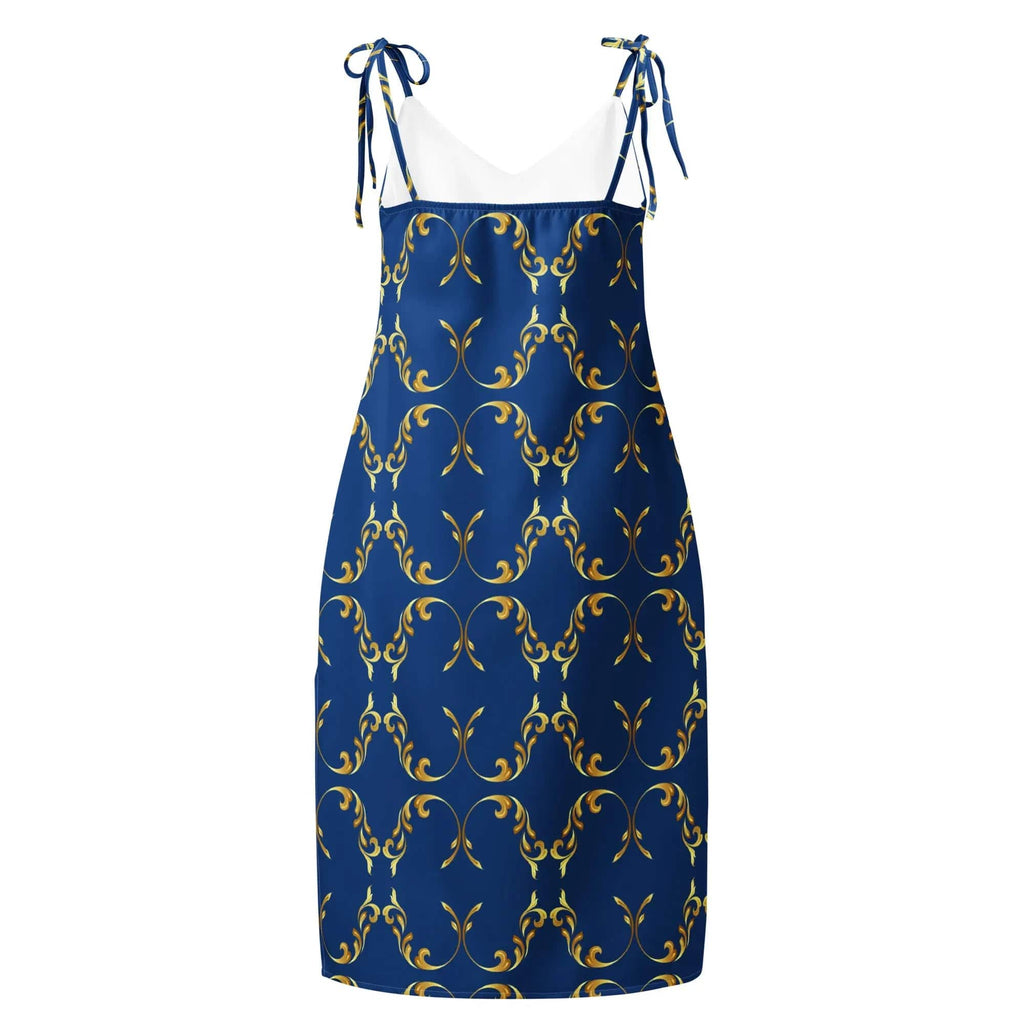 Chiffon Tie-Strap Midi Dress - American Royalty US