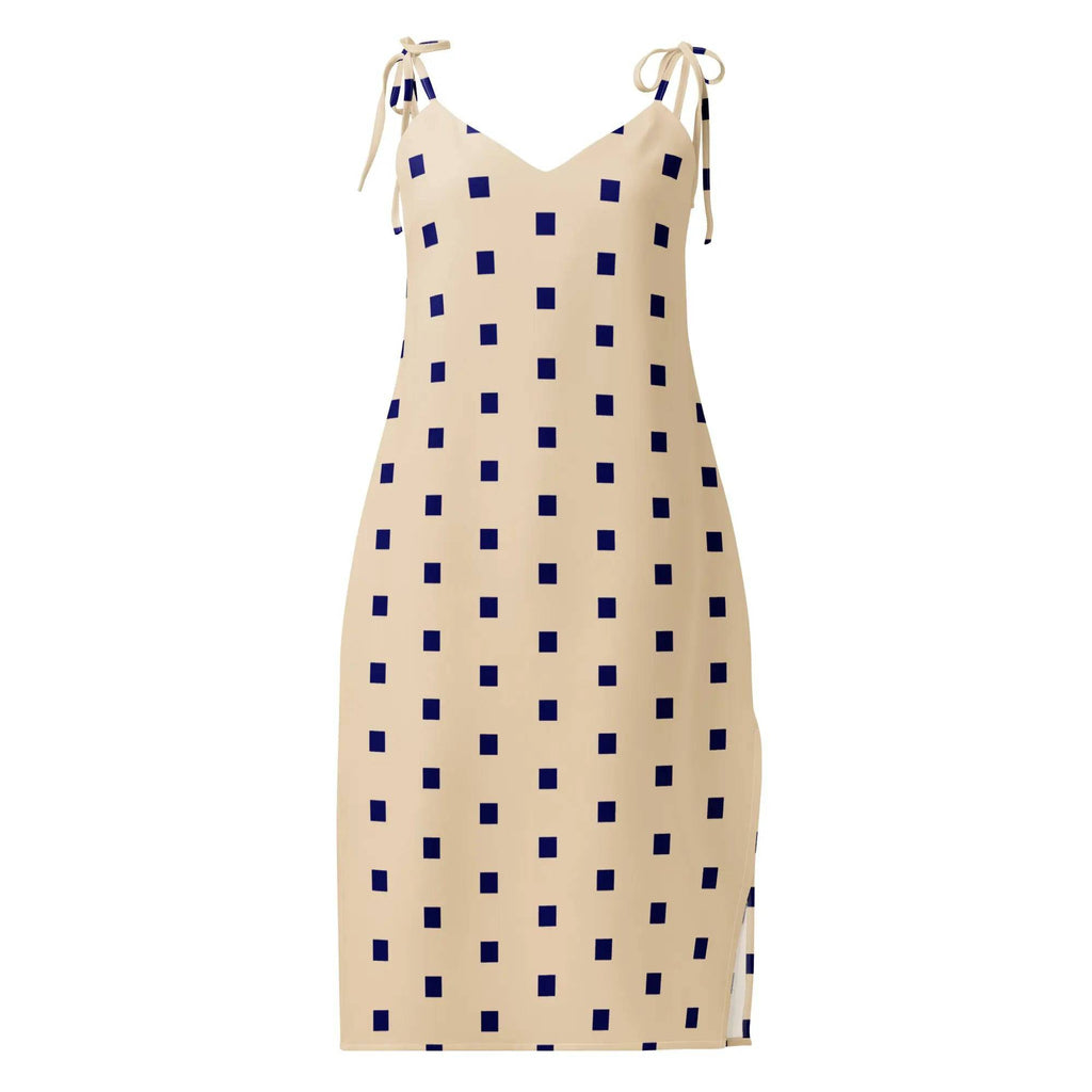 Chiffon Tie-Strap Midi Dress - American Royalty US