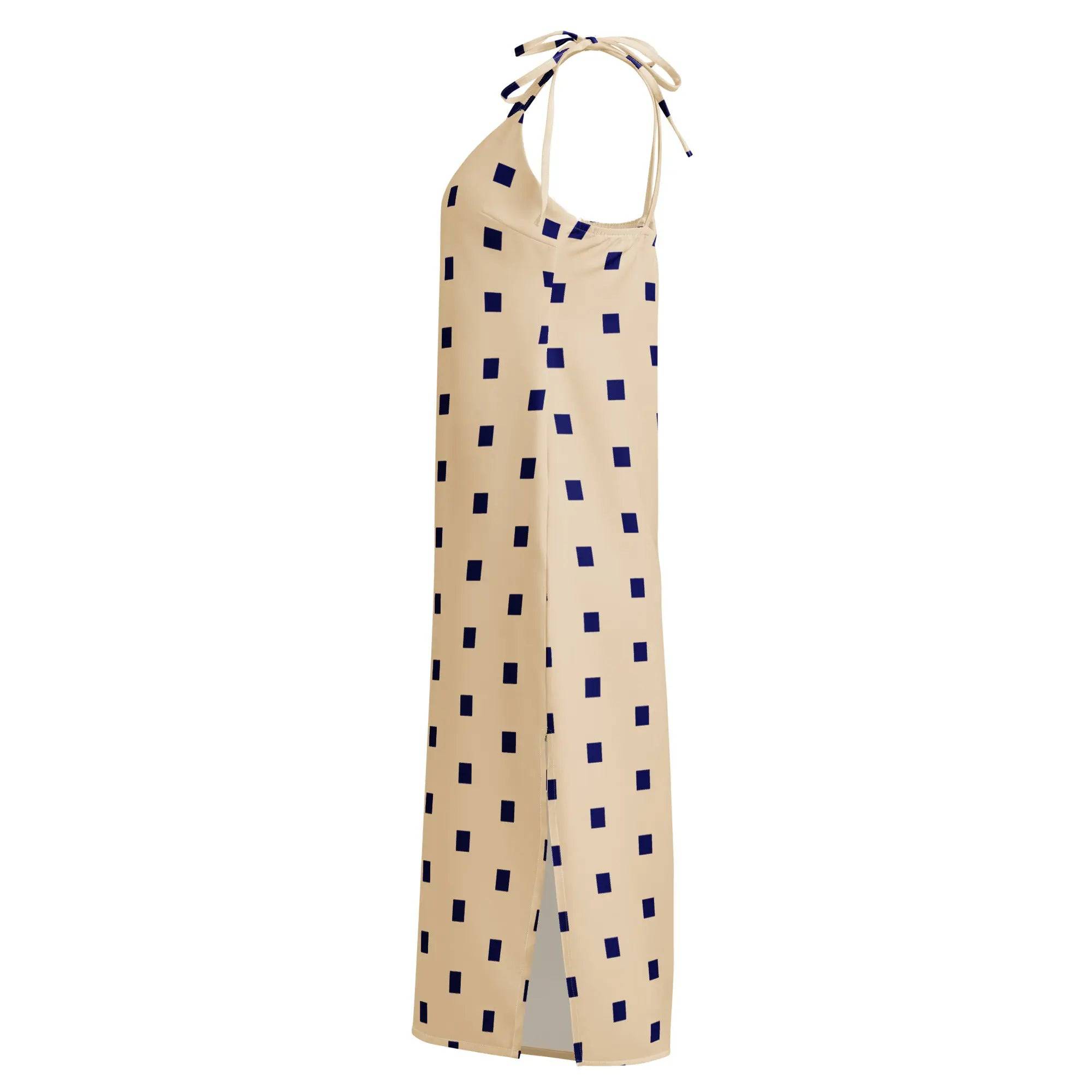 Chiffon Tie-Strap Midi Dress - American Royalty US