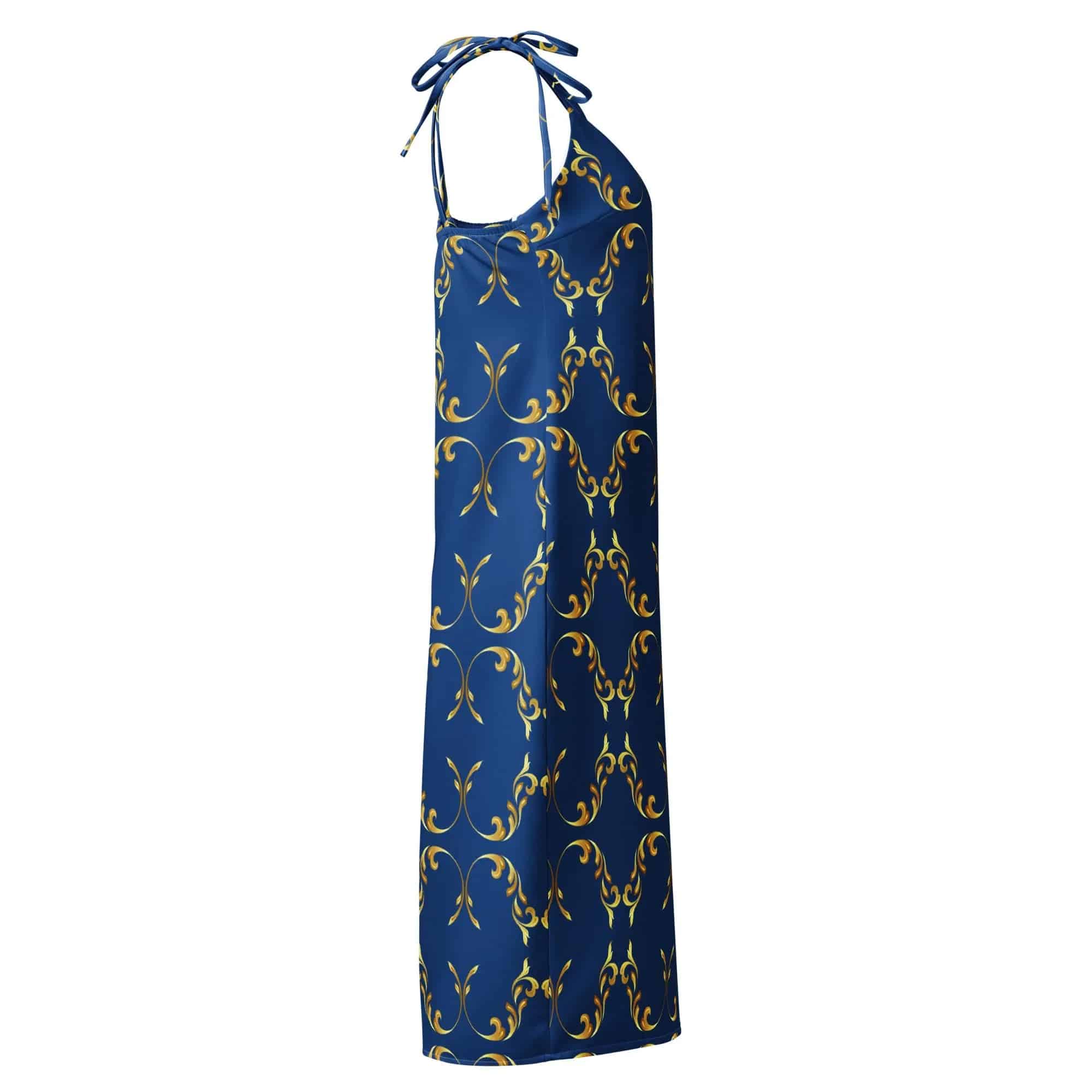 Chiffon Tie-Strap Midi Dress - American Royalty US