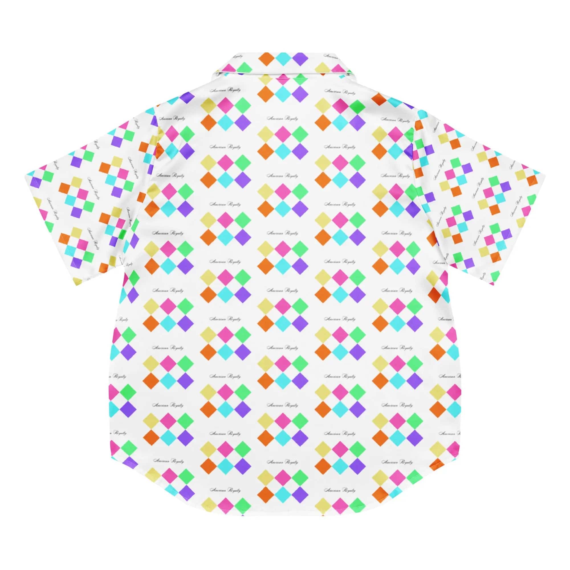 All-over print women’s short sleeve pajama top - American Royalty US