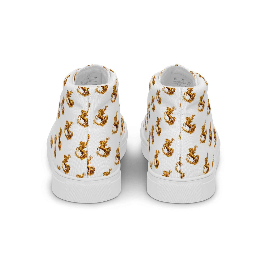 Men’s high top canvas shoes
