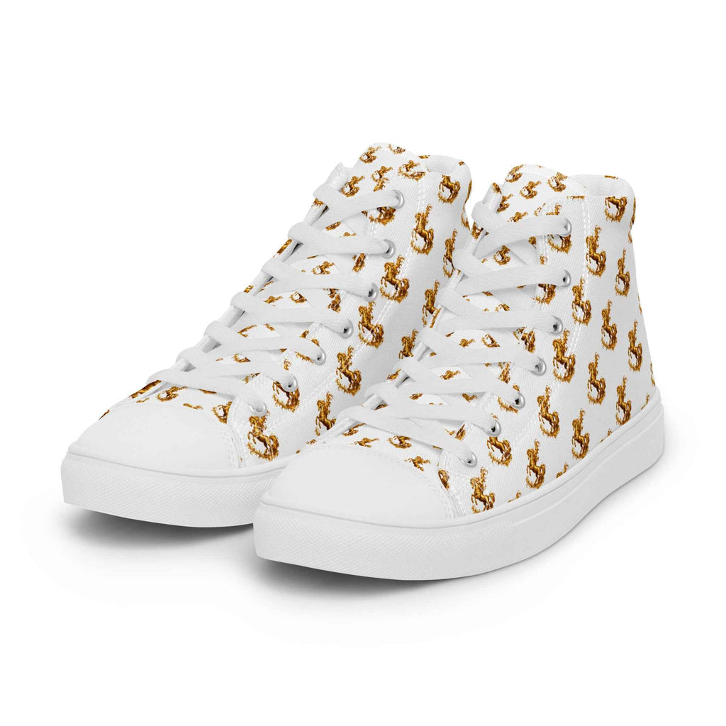 Men’s high top canvas shoes