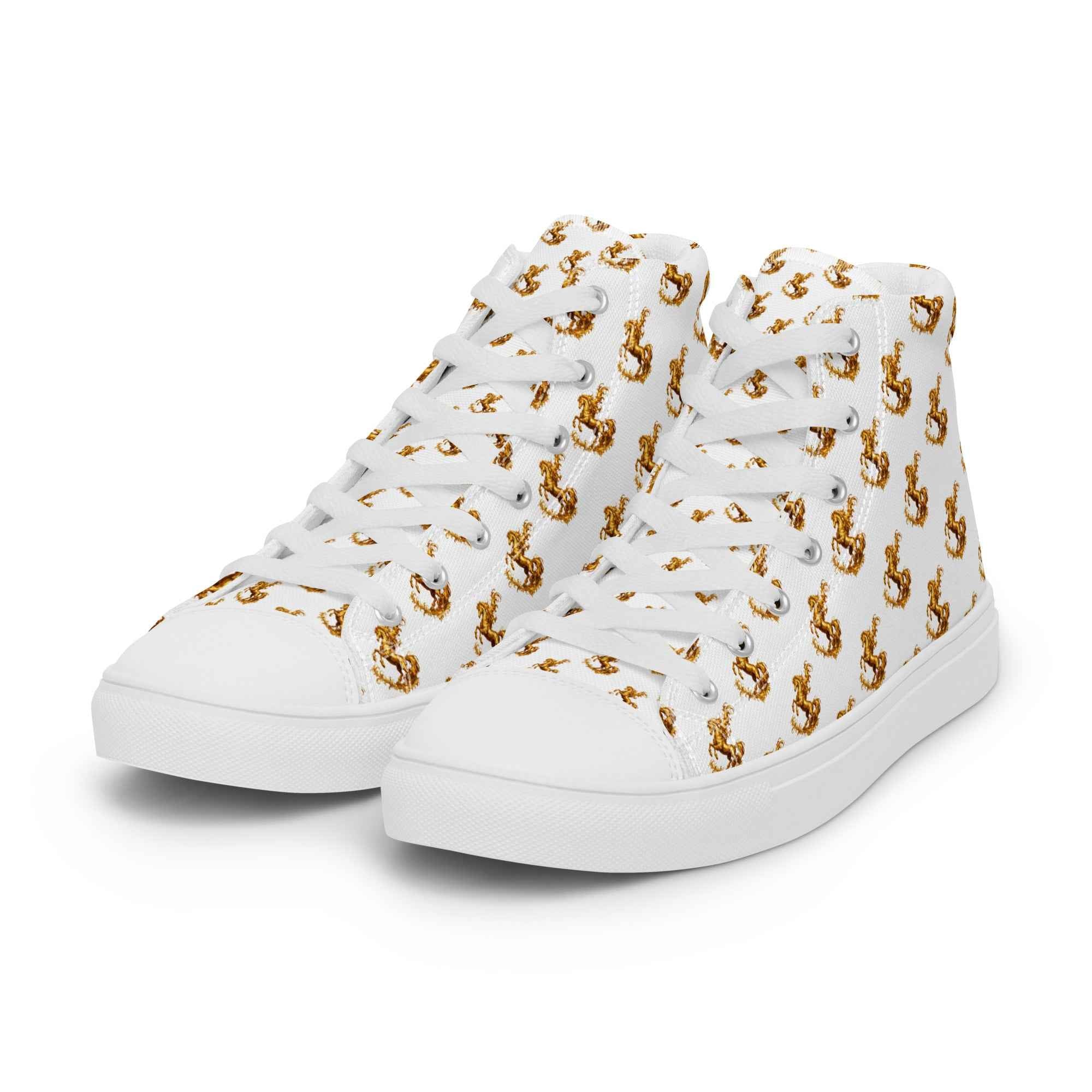 Men’s high top canvas shoes