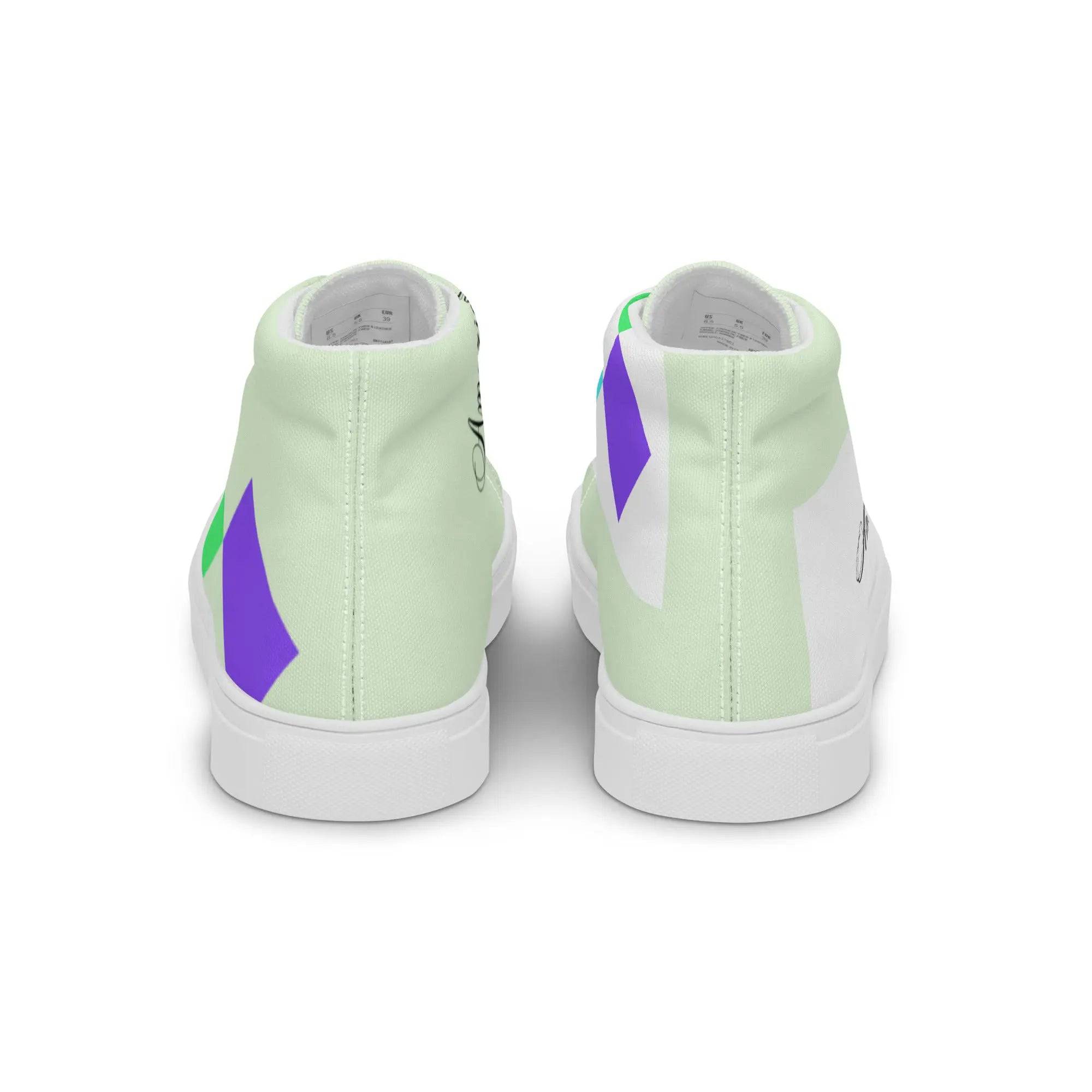 Padded High Top Canvas Shoes - American Royalty US