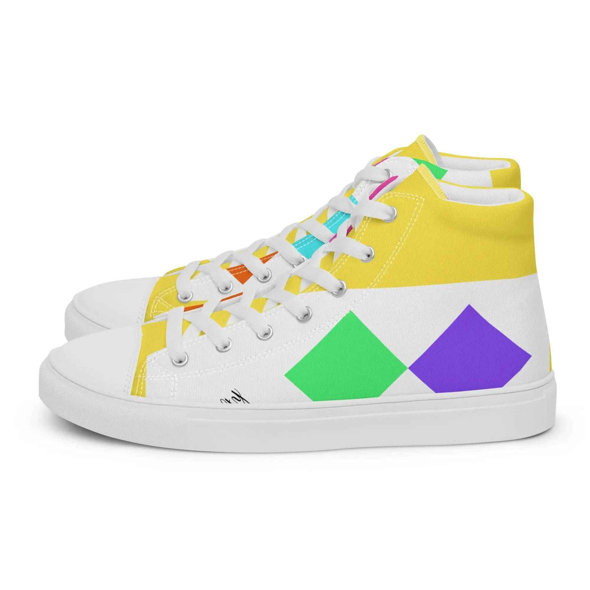 Women’s high top canvas shoes